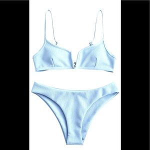 ZAFUL | SMALL | Light Sky - Baby Blue Bikini